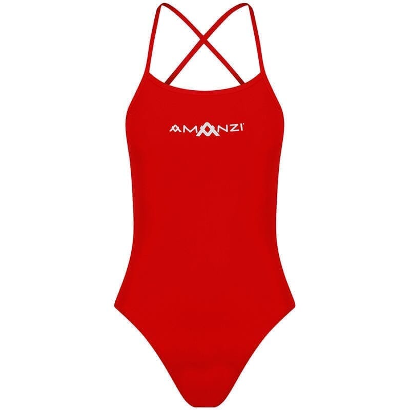 AMANZI Girls Tie-Back Swimsuit - Blaze-Swimsuit-Amanzi-SwimPath