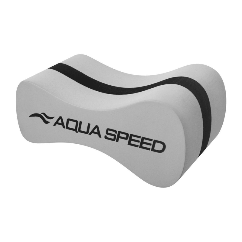 Aqua Speed Adult Pull Buoy WAVE - Silver/Black-Pull Buoy-Aqua Speed-SwimPath