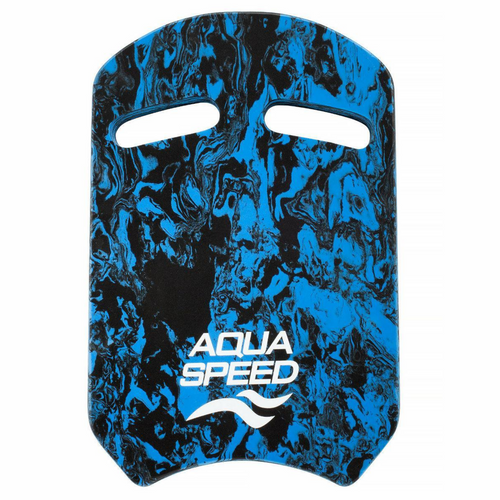 Aqua Speed Kickboard - Blue/Black Marble