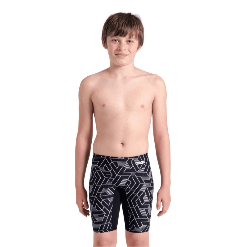 Arena Boys Escape Swim Jammer - Black/Team Black-Training Jammers-Arena-SwimPath