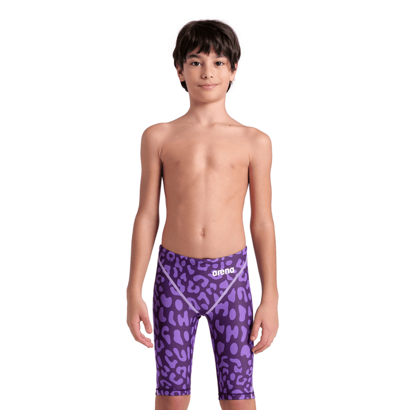 Arena Powerskin ST NEXT Boys Jammer Limited Edition - Leopard Violet-Jammers-Arena-SwimPath