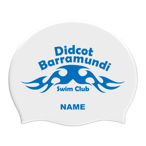 Didcot Barramundi Swim Club Silicone Suede Swimming Cap - Named-Team Kit-Didcot Barramundi-SwimPath