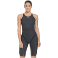 FINIS Rival 2.0 Open Back Women's Kneeskin - Grey/Black-Kneeskin-Finis-SwimPath