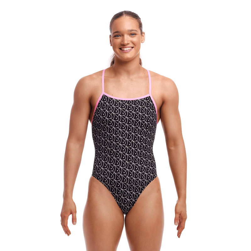 Funkita Summer Fish Tie Me Tight Ladies Swimsuit-Swimsuit-Funkita-SwimPath