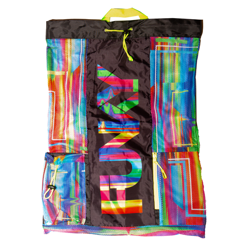 Funky Gear Up Mesh Backpack - The Glitch-Bags-Funky-SwimPath