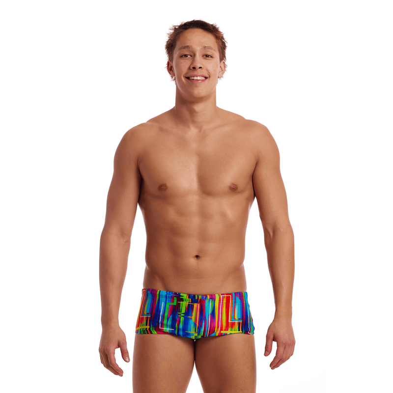 Funky Trunks The Glitch Men's Sidewinder Trunks-Briefs-Funky Trunks-SwimPath