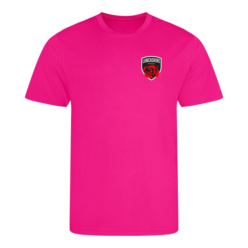 Lancashire County ASA County Championships 2025 T-Shirt - Hyper Pink-Event-Lancashire-SwimPath