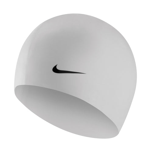 Nike Silicone Swimming Cap - White-Swimming Caps-Nike-SwimPath