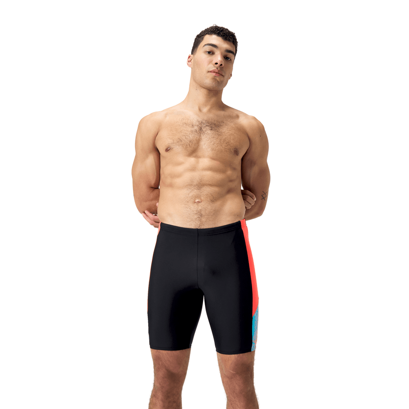 Speedo Men's Dive Jammer - Black/Red-Training Jammers-Speedo-SwimPath