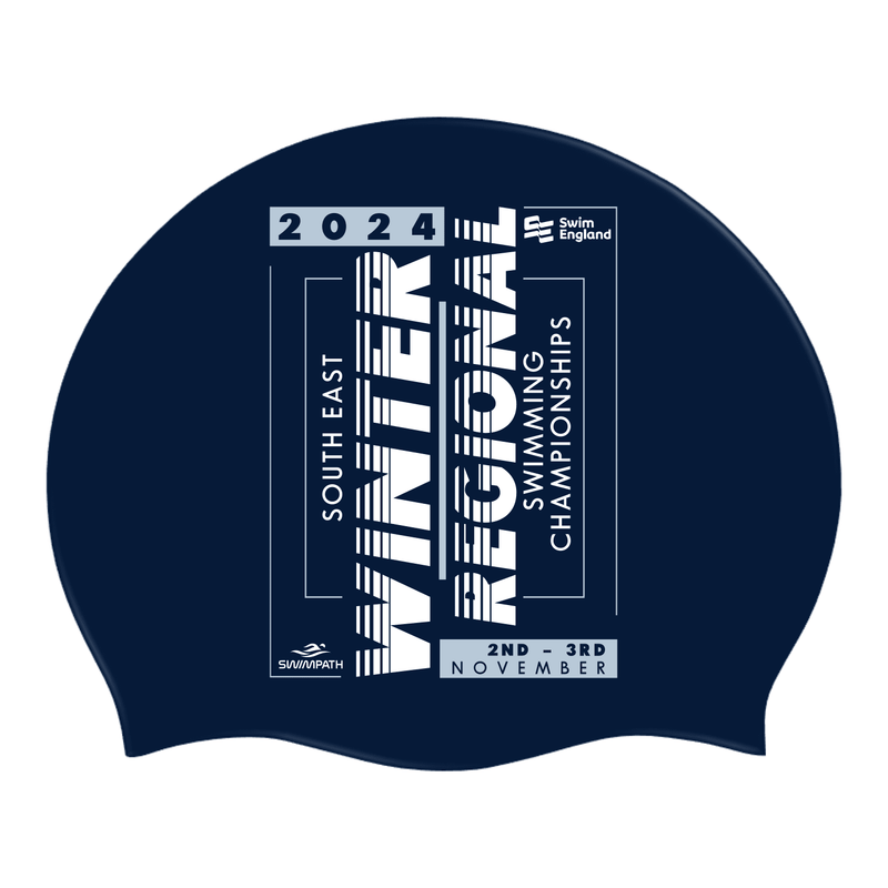 Swim England South East Winter Regionals 2024 Silicone Swimming Cap - French Navy-Event-Swim England South East-SwimPath