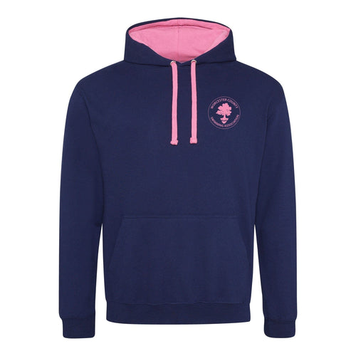 Worcester County ASA County Championships 2025 Hoodie - Oxford Navy / Candyfloss Pink-Event-Worcester-S-SwimPath