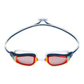 Aqua Sphere Fastlane Titanium Mirror Goggles - Navy Blue/Red-Goggles-Aqua Sphere-SwimPath