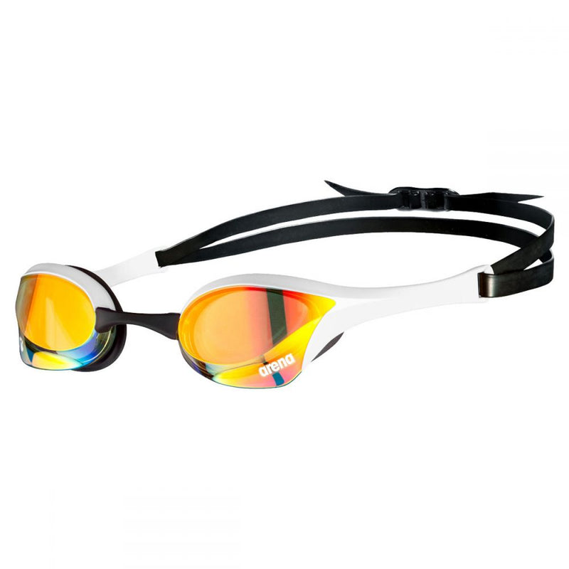 Arena Cobra Ultra Swipe Mirror Goggles - Copper/White-Goggles-Arena-SwimPath