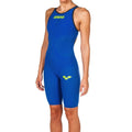 Arena Powerskin Carbon Air 2 Open Back Women's Kneeskin - Blue Yellow-Kneeskin-Arena-22-SwimPath