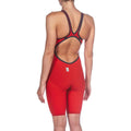 Arena Powerskin Carbon Air 2 Open Back Women's Kneeskin - Red Blue-Kneeskin-Arena-SwimPath