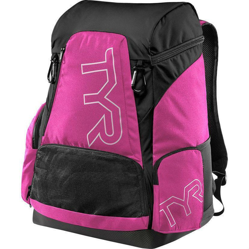 TYR Alliance Team Backpack 45 Litres - Pink Black-Bags-TYR-45L-SwimPath